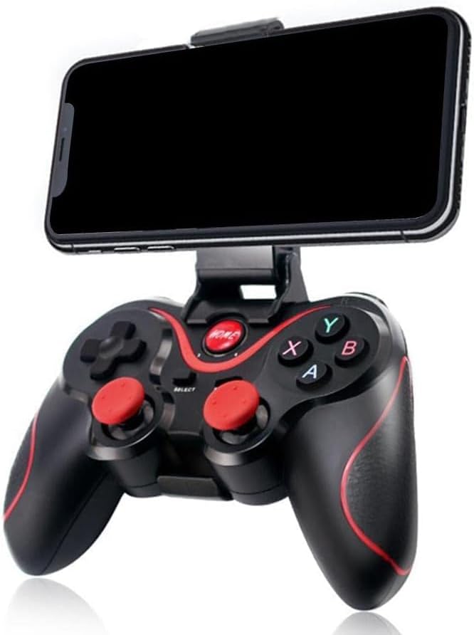 Evrensel Wireless Gamepad, USB Kablosuz Bluetooth 5.0 Joystick TV Box Konsol Oyun Kumandası, Android iOS Cep Telefonu Tutucu için X3