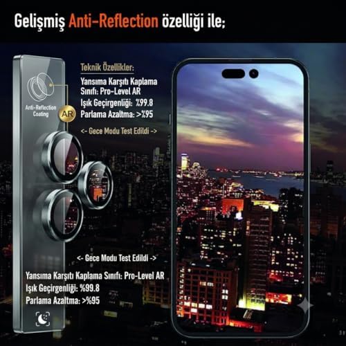 Fixmaster iphone 16-16 Plus Uyumlu (SİYAH) Kamera Lens Koruyucu, Kolay Kurulum, Alüminyum Alaşımlı Çerçeve, Darbelere ve Çizilmelere Karşı Yüksek Dayanıklı Temperli Cam