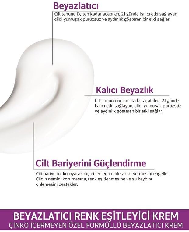 New Paradise Genital Beyazlatıcı Krem Çinko İçermez (Yüz Kol Altı Genital İç Bacak Diz Ve Dirsek) 50 ml