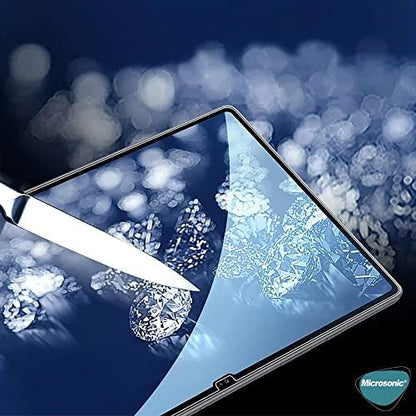 Galaxy Tab S9 X710 Tempered Glass Cam Ekran Koruyucu [Galaxy Tab S9 X710 ile Uyumlu Kılıf - Şeffaf]