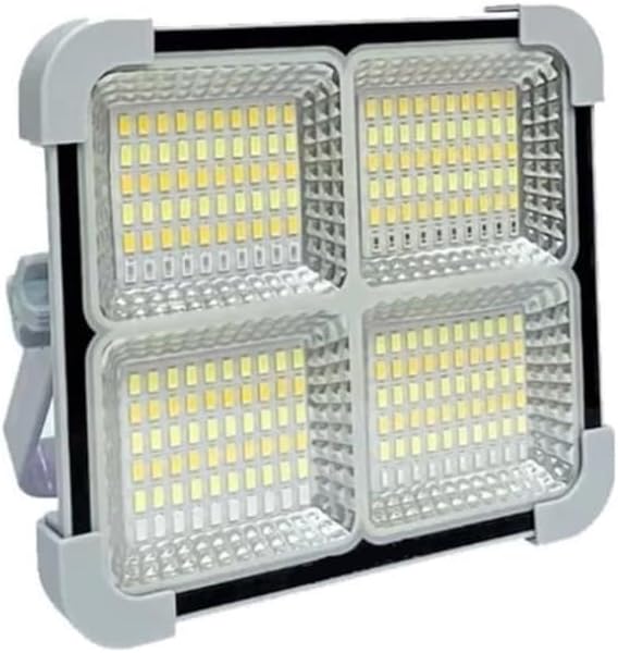 Seyyar Solar Led Projektör Gri Renk Cata 200w Güneş Enerjili Portatif Led Işık Taşınabilir Sokak Aydınlatması IP66