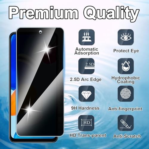 Xiaomi Redmi Note 11s Privacy (Hayalet) Ekran Koruyucu – 2 Adet - 9H Temperli Cam, Yan Görünme Engelleyici, Tam Kaplama