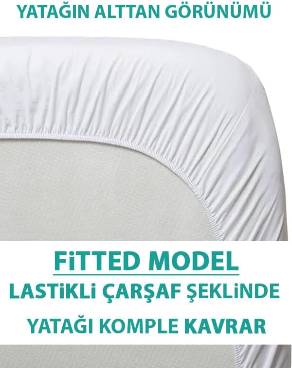 %100 Pamuklu Sıvı Geçirmez Bebek Alezi Yatak Koruyucu Bebek Çocuk Park Beşik Kreş Anaokulu Alezi (60 x 120)
