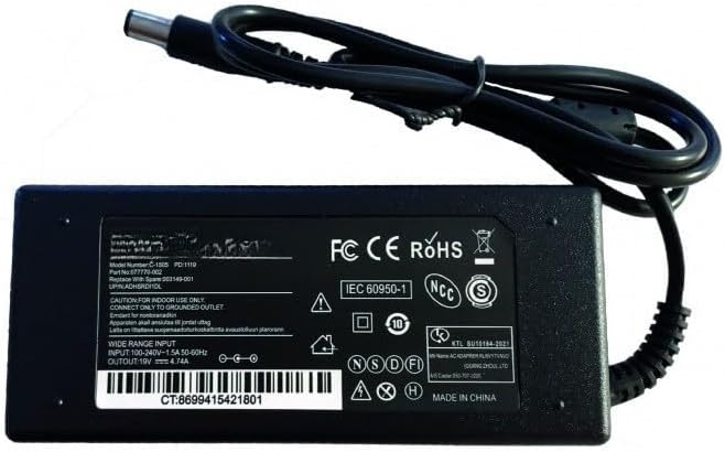 19.5V 4.74A HP/Compaq ile Uyumlu Notebook Adaptörü C-1505 - Siyah