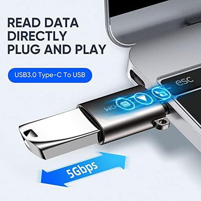 S-H151 Type-C Male USB Female Preto Adapter