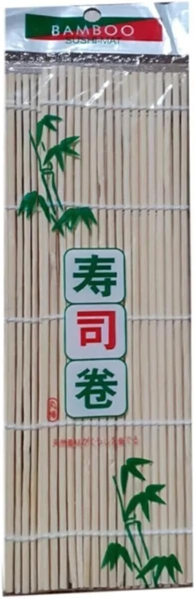 Yuandong Bambu Sushi Sarma Hasırı 24x24 cm | Doğal Bambu Sushi Mat | Sushi Maker için Rulo Sarma Matı | Evde Sushi Yapımı İçin Pratik Mutfak Aleti