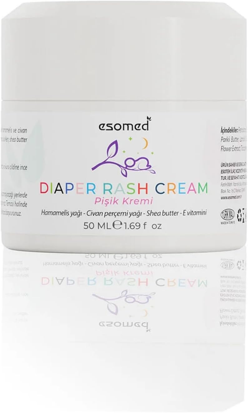 Bebek Pişik Önleyici Krem 50 ml –%15 Çinko Oksitli, Bitkisel Nemlendirici ve Koruyucu
