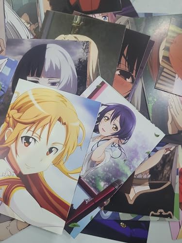 80 Adet Anime Kadın Yüzü Duvar Kolaj Kiti – Yüzler ve Gözler Poster Seti, Kawaii Anime Kolaj Kartları, Kuşe Kağıt 350 gr, 10x15 cm, Yüksek Kaliteli Duvar Dekorasyonu, Kutulu Ambalaj