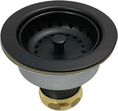 Brass K112MB Tacoma Mutfak Lavabo Sepeti Süzgeç, Mat Siyah 4,44 x 4,44 x 3,81