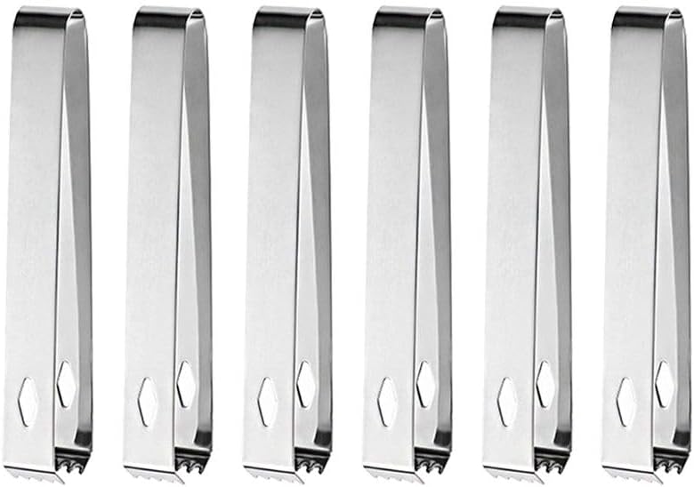 6 Adet Çelik 16,2 cm Buz Ve Şeker Maşası mt128by-6