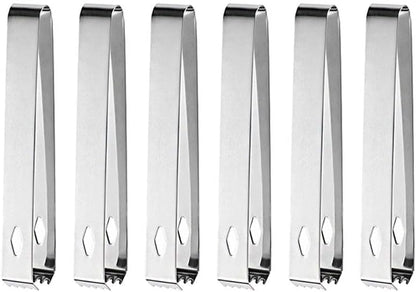 6 Adet Çelik 16,2 cm Buz Ve Şeker Maşası mt128by-6