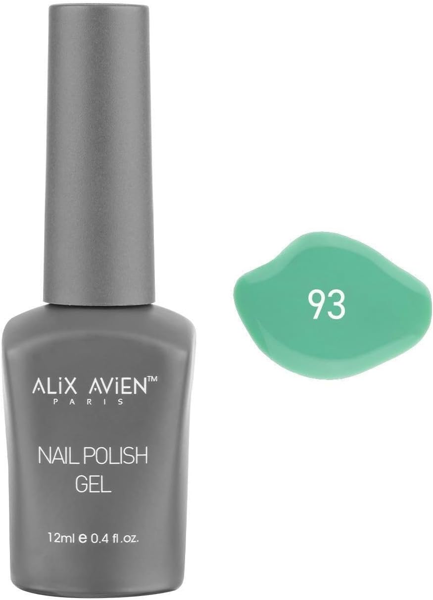 Yeşil Kalıcı Oje 93-Yoğun Renk Veren Jel Oje 12 ml-Nail UV Gel Polish 93