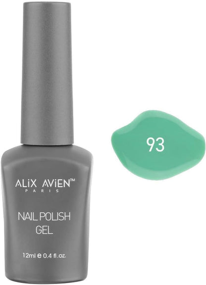 Yeşil Kalıcı Oje 93-Yoğun Renk Veren Jel Oje 12 ml-Nail UV Gel Polish 93