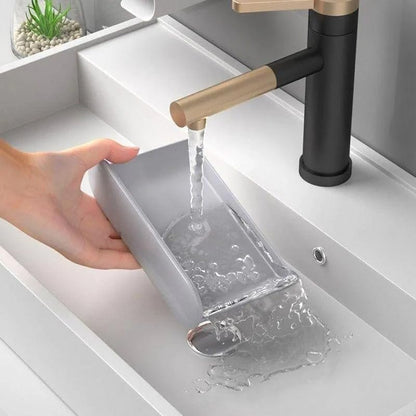 2 Adet Su Hazneli Katı Sabunluk Seti – Duvara Yapışan, Çekmeceli Drenaj Tasarım – Banyo & Mutfak Kullanımı, Kaydırmaz ve Kolay Temizlenebilir