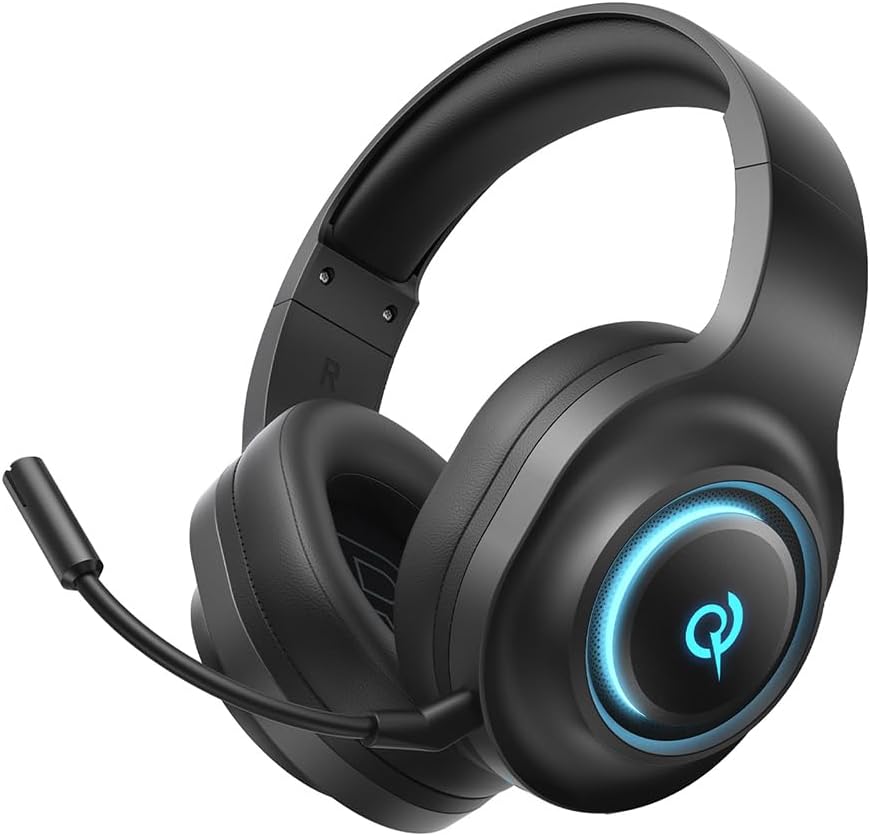 QCY HeroaD V200 RGB 7.1 Kablosuz Gaming Oyuncu Kulaklığı 3 Modlu (BT, 2.4Ghz, Type-C) PC - PS5