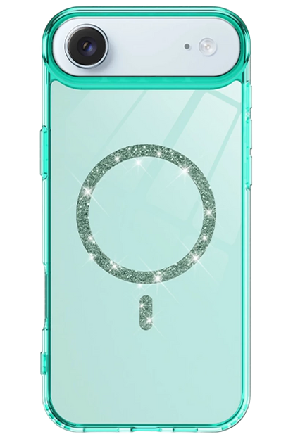 Apple iPhone 17 Air Live Diamond Magsafe Kapak - Yeşil
