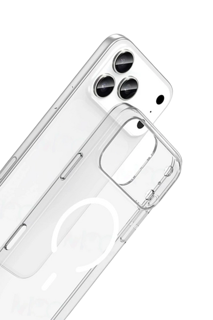 Apple iPhone 17 Pro Combo Sert Şeffaf Magsafe Kapak - Şeffaf