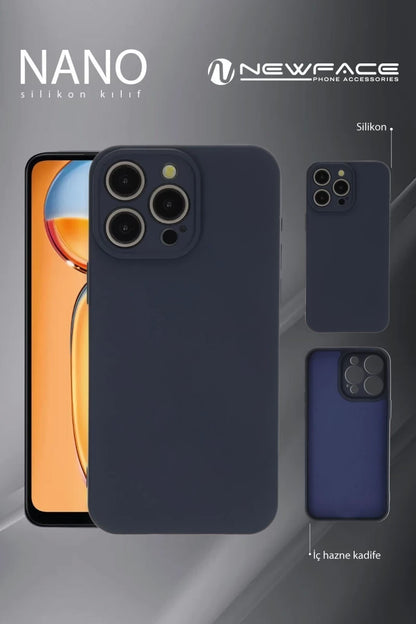 Apple iPhone 16 Pro Kılıf Nano içi Kadife Silikon - Koyu Yeşil