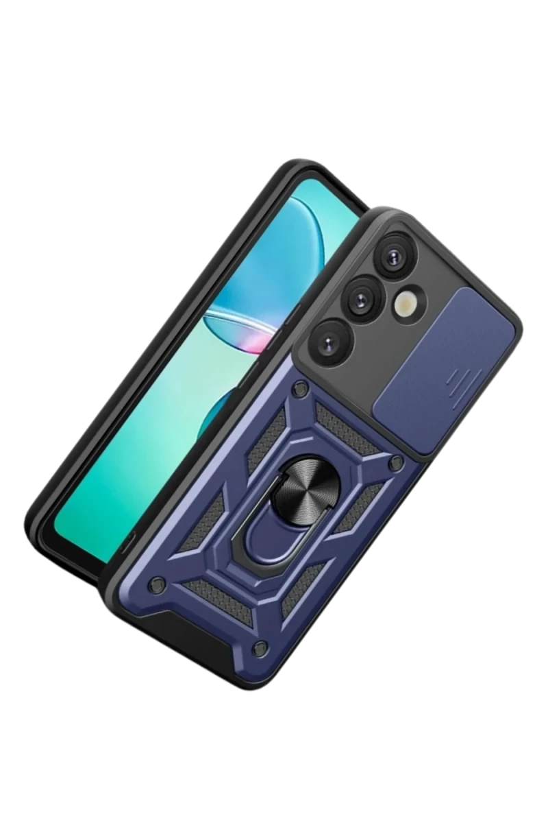 Samsung Galaxy S26 Plus Pars Lens Yüzüklü Silikon - Lacivert