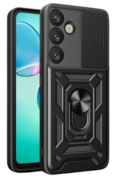 Samsung Galaxy S26 Plus Pars Lens Yüzüklü Silikon - Siyah