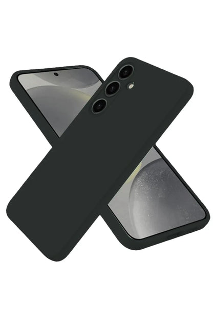 Samsung Galaxy S25 Plus Kılıf Nano içi Kadife Silikon - Siyah