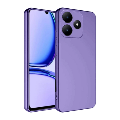 Realme C61 Kılıf First Silikon - Lila