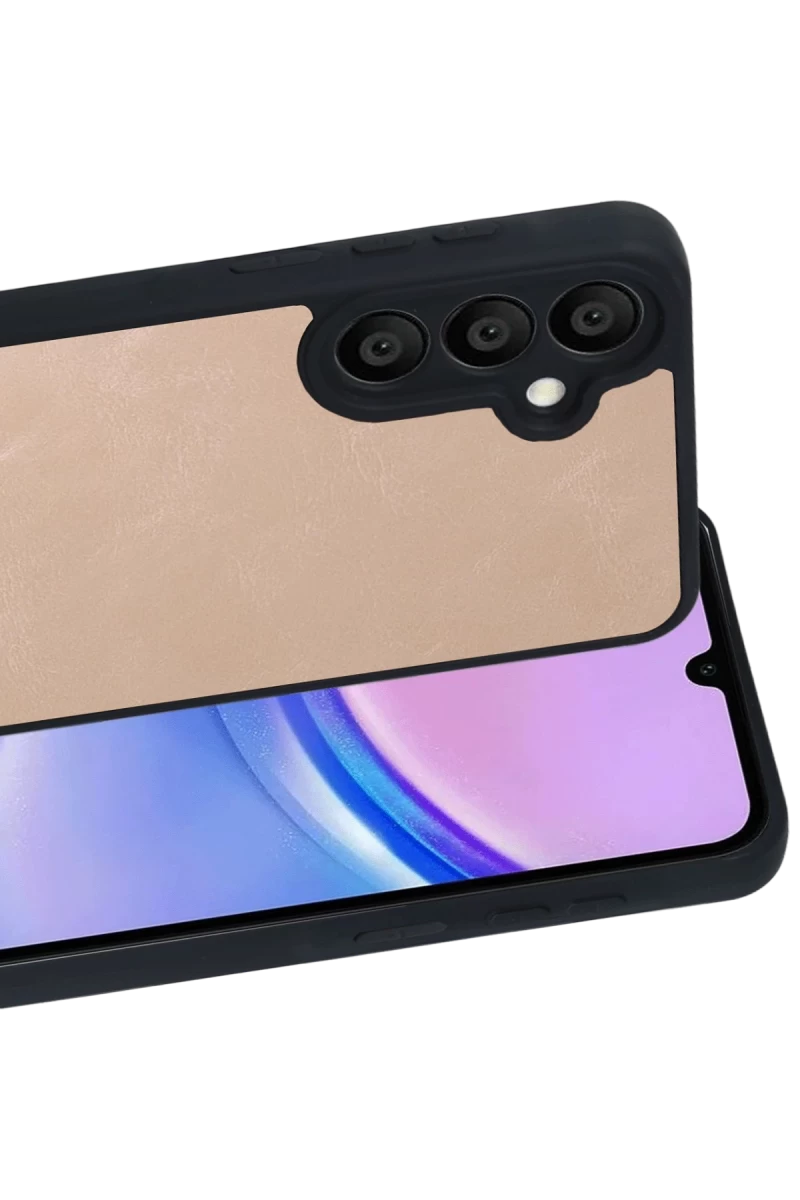 Samsung Galaxy A37 5G Aras Deri Kapak - Pudra