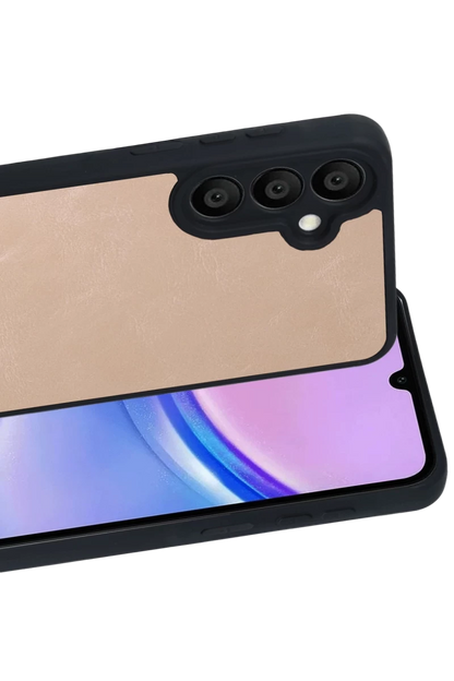 Samsung Galaxy A37 5G Aras Deri Kapak - Pudra