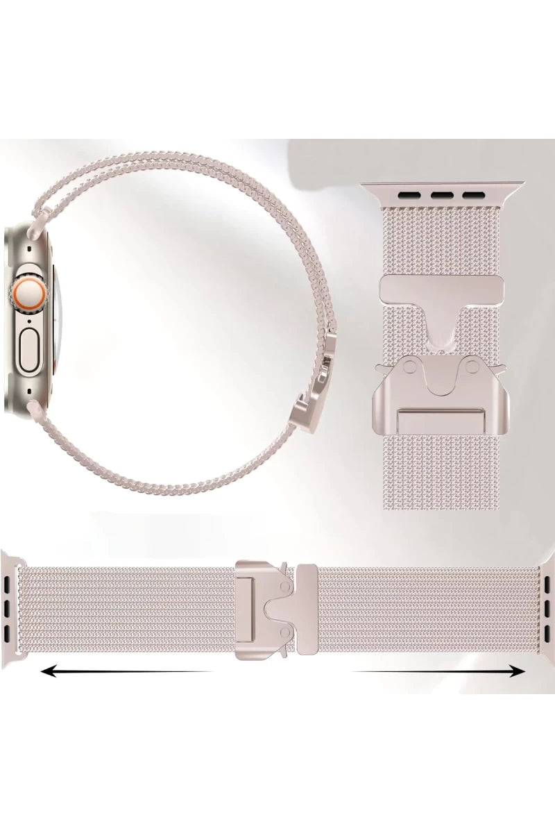 Apple Watch 42mm Milano Metal Kordon - Siyah