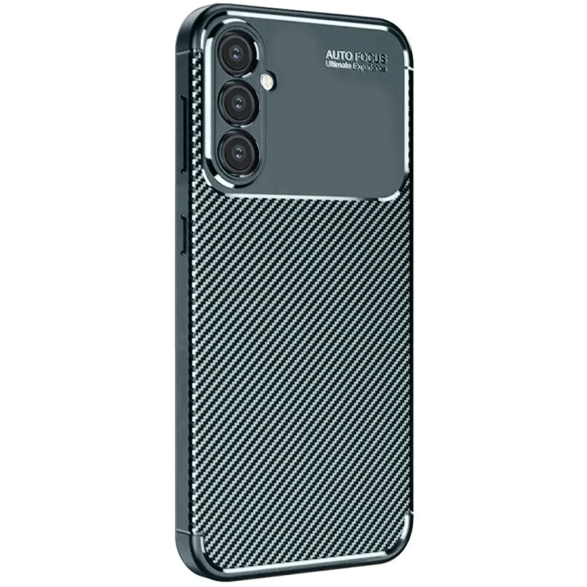 Samsung Galaxy A16 5G Kılıf Auto Focus Karbon Kapak - Koyu Yeşil