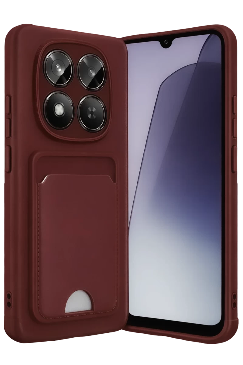 Xiaomi Redmi Note 15 Pro 5G Kelvin Kartvizitli Silikon - Bordo