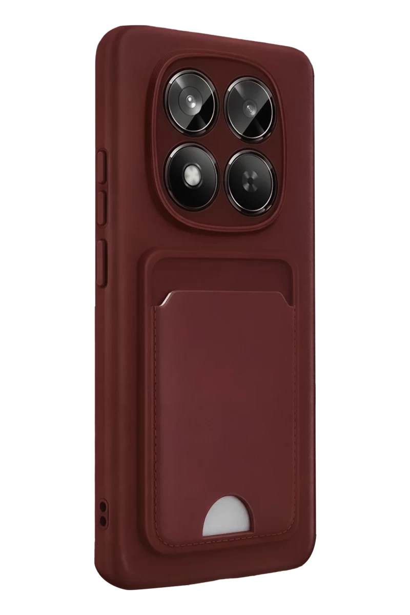 Xiaomi Redmi Note 15 Pro 5G Kelvin Kartvizitli Silikon - Bordo