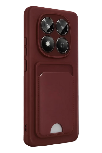 Xiaomi Redmi Note 15 Pro 5G Kelvin Kartvizitli Silikon - Bordo