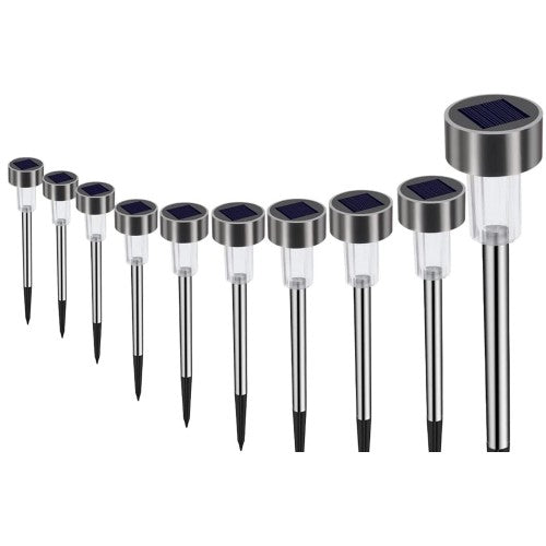 Metal Gövdeli Solar Bahçe Lambası 10'lu