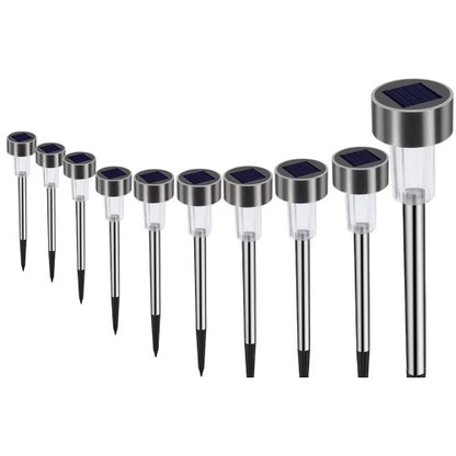 Metal Gövdeli Solar Bahçe Lambası 10'lu