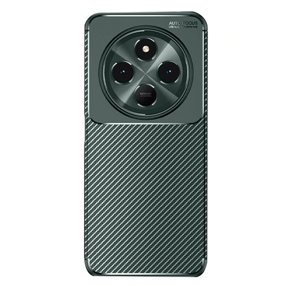 Xiaomi Redmi 14C Kılıf Auto Focus Karbon Kapak - Koyu Yeşil