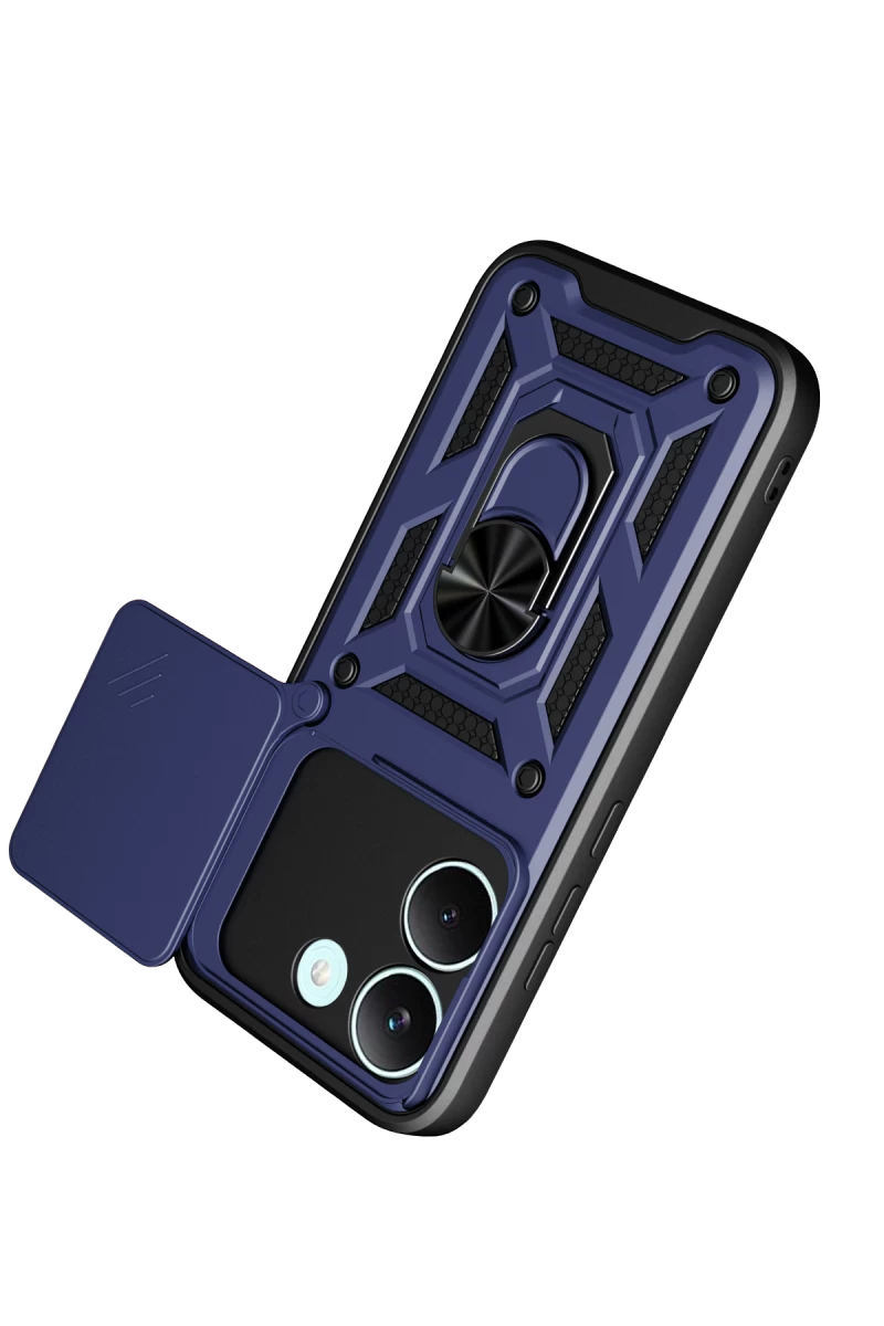 Xiaomi Poco X8 Pro Pars Lens Yüzüklü Silikon - Lacivert