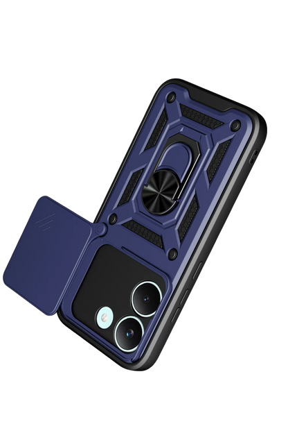 Xiaomi Poco X8 Pro Pars Lens Yüzüklü Silikon - Lacivert