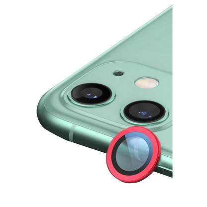 Apple iPhone 12 Mini Raze Metal Kamera Lens - Kırmızı