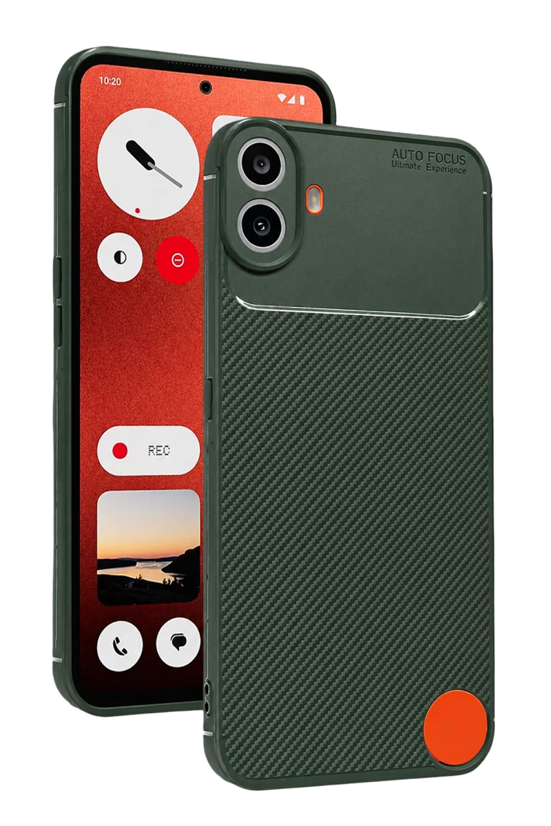 Nothing Phone Nothing CMF Phone 1 Auto Focus Karbon Kapak - Yeşil