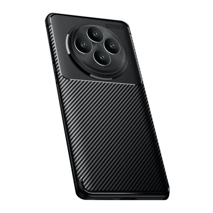 Oppo Reno 11 FS Kılıf Auto Focus Karbon Kapak - Siyah
