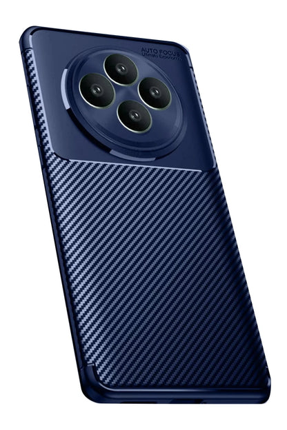 Oppo Reno 11 FS Kılıf Auto Focus Karbon Kapak - Lacivert