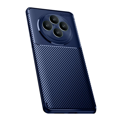 Oppo Reno 11 FS Kılıf Auto Focus Karbon Kapak - Lacivert