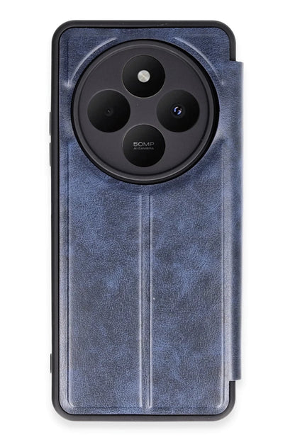 Xiaomi Redmi 14C Kılıf Flip Cover - Lacivert