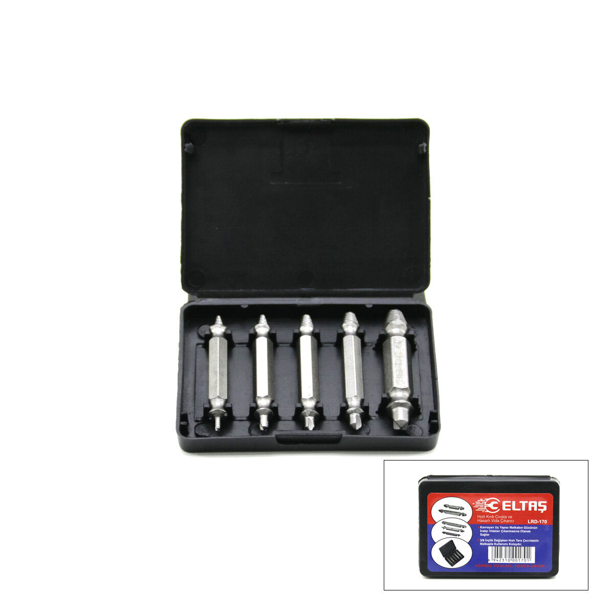 5PCS Klavuz Uç Speed Out Hasarlı Vida Çıkarıcı