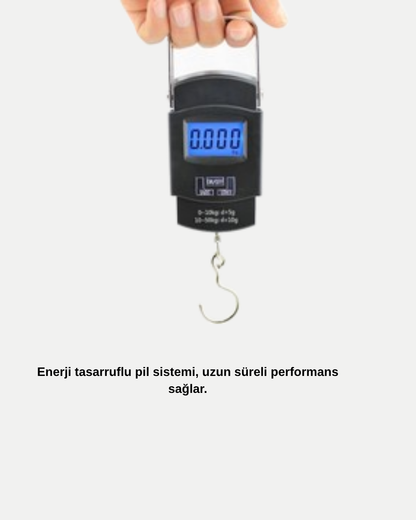 Portatif Dijital El Kantarı – Bavul, Kargo ve Paket Tartı Cihazı 50 Kg