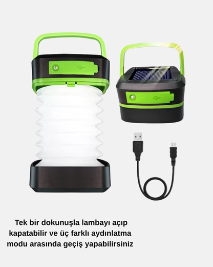 Taşınabilir Şarjlı LED Lamba – Dokunmatik Kontrol, Üç Kademeli Işık ve Uzun Ömürlü Pil Performansı