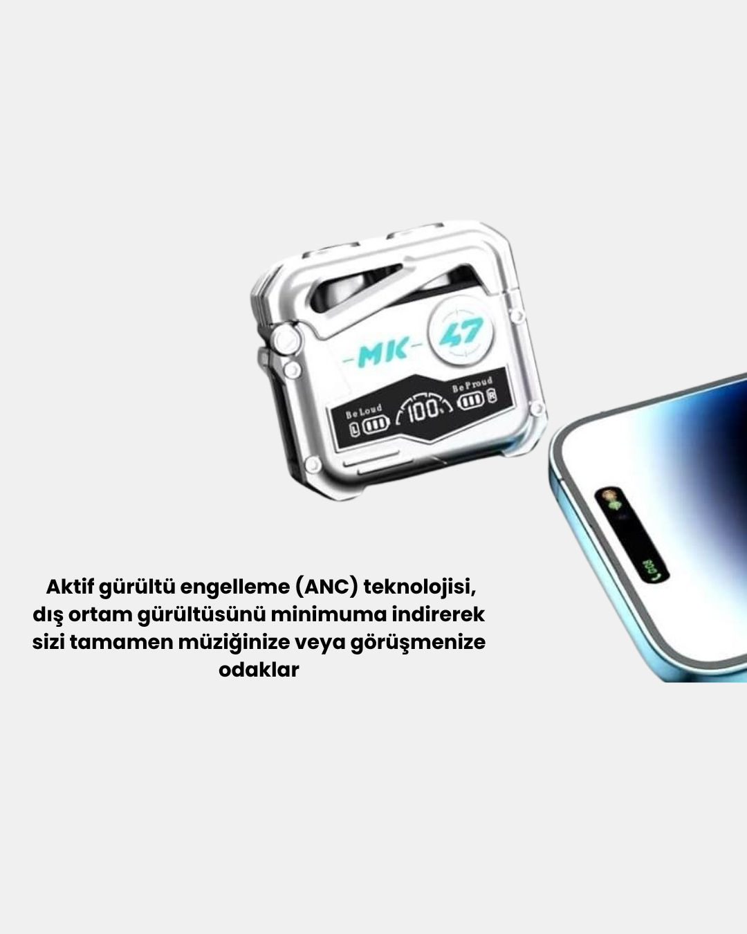 Kablosuz Spor Kulaklık – Düşük Gecikmeli Oyun Modu, Powerbank Şarj Kutusu