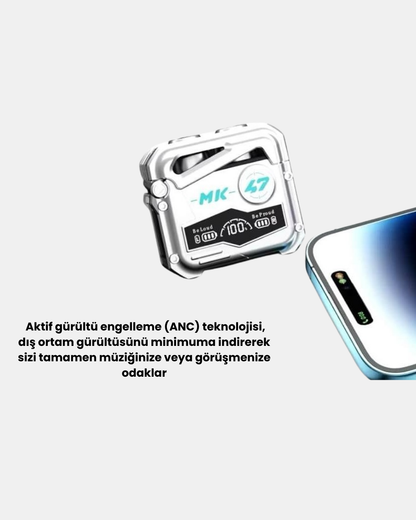 Kablosuz Spor Kulaklık – Düşük Gecikmeli Oyun Modu, Powerbank Şarj Kutusu