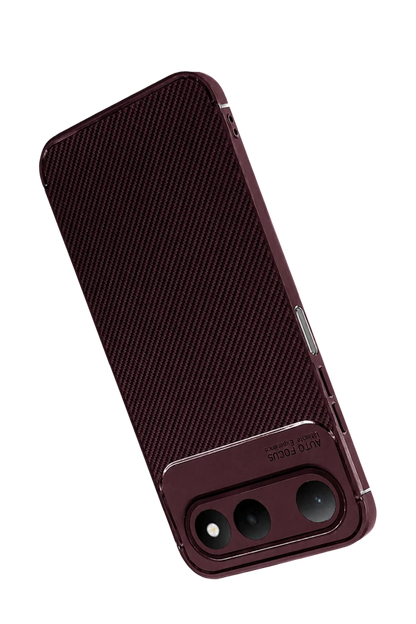 Tecno Spark 50 5G Auto Focus Karbon Kapak - Bordo